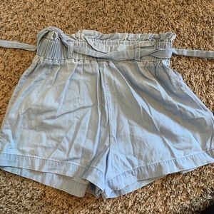Charlotte Russe paper bag waist shorts